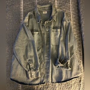 CottonOn Oversized 100% Cotton Denim Shacket, size 16